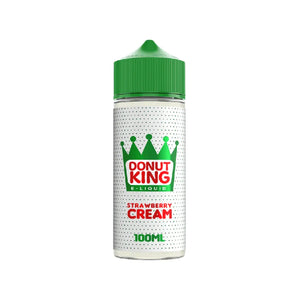 Donut King Strawberry Cream Flavour 100ml Vape Juice Perfect for Sub-ohm Vape Kits & Sub-ohm Vape Tanks