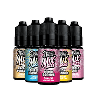 Five Doozy Mix Salts e-liquid bottles in various flavours, 10ml each.