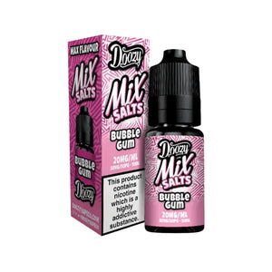 Doozy Mix Bubble Gum Flavour 10ml Nic Salt E-liquid perfect for Refillable Vape Kits