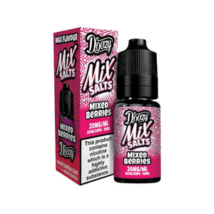 Doozy Mix Mixed Berries Flavour 10ml Nic Salt E-liquid perfect for Refillable Vape Kits