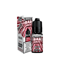 Doozy Seriously Bar Salts Cola Ice 10ml e-liquid bottle and box with bold red design.