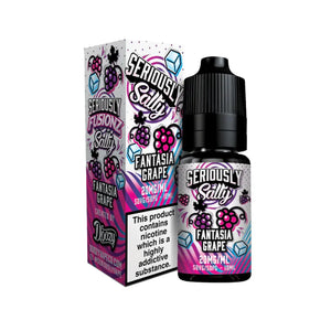 Doozy Seriously Fusionz Fantasia Grape Flavour 10ml Nic Salt E-liquid perfect for Refillable Vape Kits 
