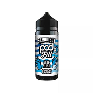 Doozy Seriously Pod Fill Blue Slush Flavour Great for Refillable Pod Vapes, AIO Kits and MTL Vape Tanks