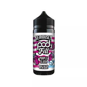 Doozy Seriously Pod Fill Purple Slush Flavour Great for Refillable Pod Vapes, AIO Kits and MTL Vape Tanks