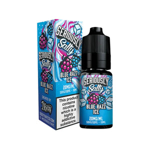 Doozy Seriously Salty Blue Razz Ice Flavour 10ml Nic Salt E-liquid perfect for Refillable Pod Vape Kits