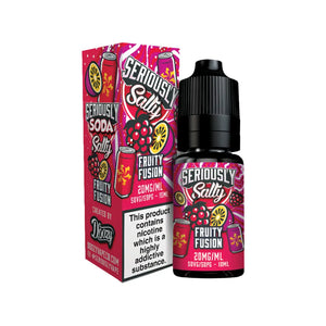Doozy Seriously Soda Fruity Fusion Flavour 10ml Nic Salt E-liquid perfect for Refillable Vape Kits