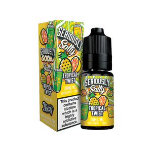 Doozy Seriously Soda Tropical Twist Flavour 10ml Nic Salt E-liquid perfect for Refillable Vape Kits