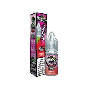Doozy Seriously Tropical Cherry Passion Flavour 10ml Nic Salt Vape E-liquid - Perfect for Refillable Vape Kits