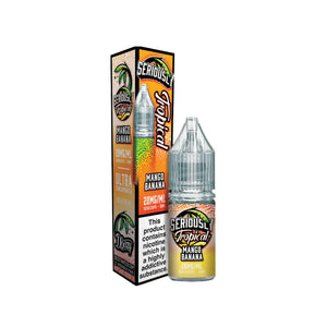 Doozy Seriously Tropical Mango Banana Flavour 10ml Nic Salt Vape E-liquid - Perfect for Refillable Vape Kits 