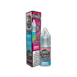 Doozy Seriously Tropical Watermelon Apple Ice Flavour 10ml Nic Salt Vape E-liquid - Perfect for Refillable Vape Kits