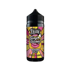 Doozy Temptations Banana Split Flavour 100ml Shortfill E-liquid perfect for Sub-ohm Vape Kit & Sub-ohm Vape Tanks