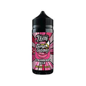 Doozy Temptations Strawberry Milk Flavour 100ml Shortfill E-liquid perfect for Sub-ohm Vape Kit & Sub-ohm Vape Tanks