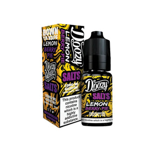 Doozy Vape Lemon Berry Pie Flavour 10ml Nic Salt E-liquid perfect for Refillable Vape Kits