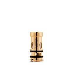 Dotmod dotCoil replacement coils in gold, with packaging, displayed against a white background.