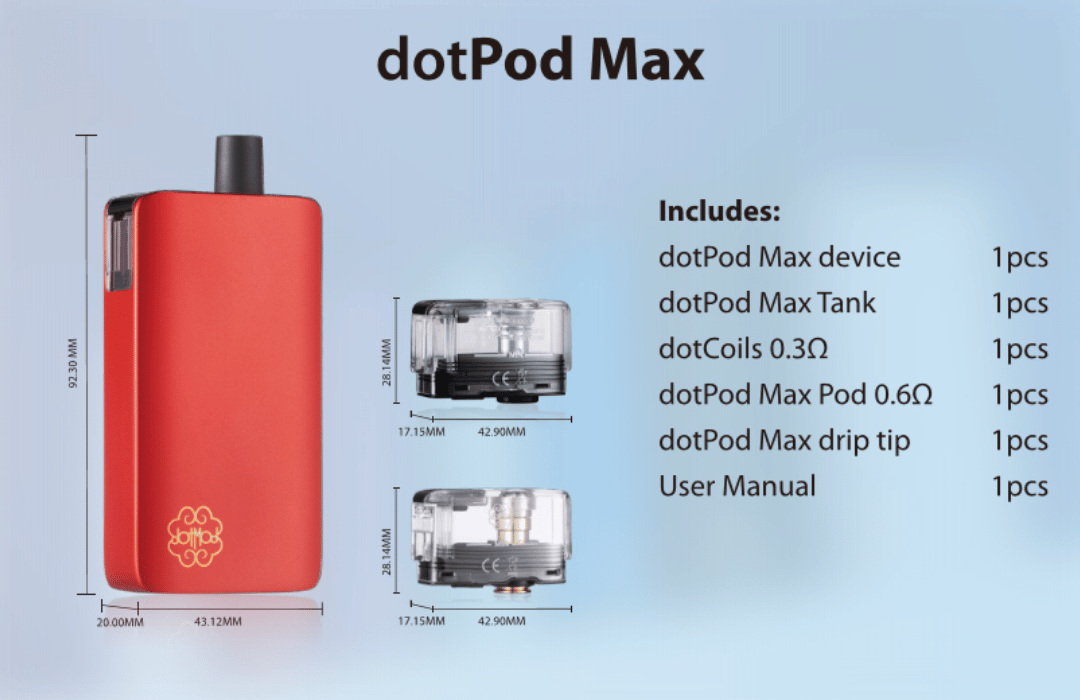 DotMod DotPod MAX Pod Vape Kit - ECIGONE