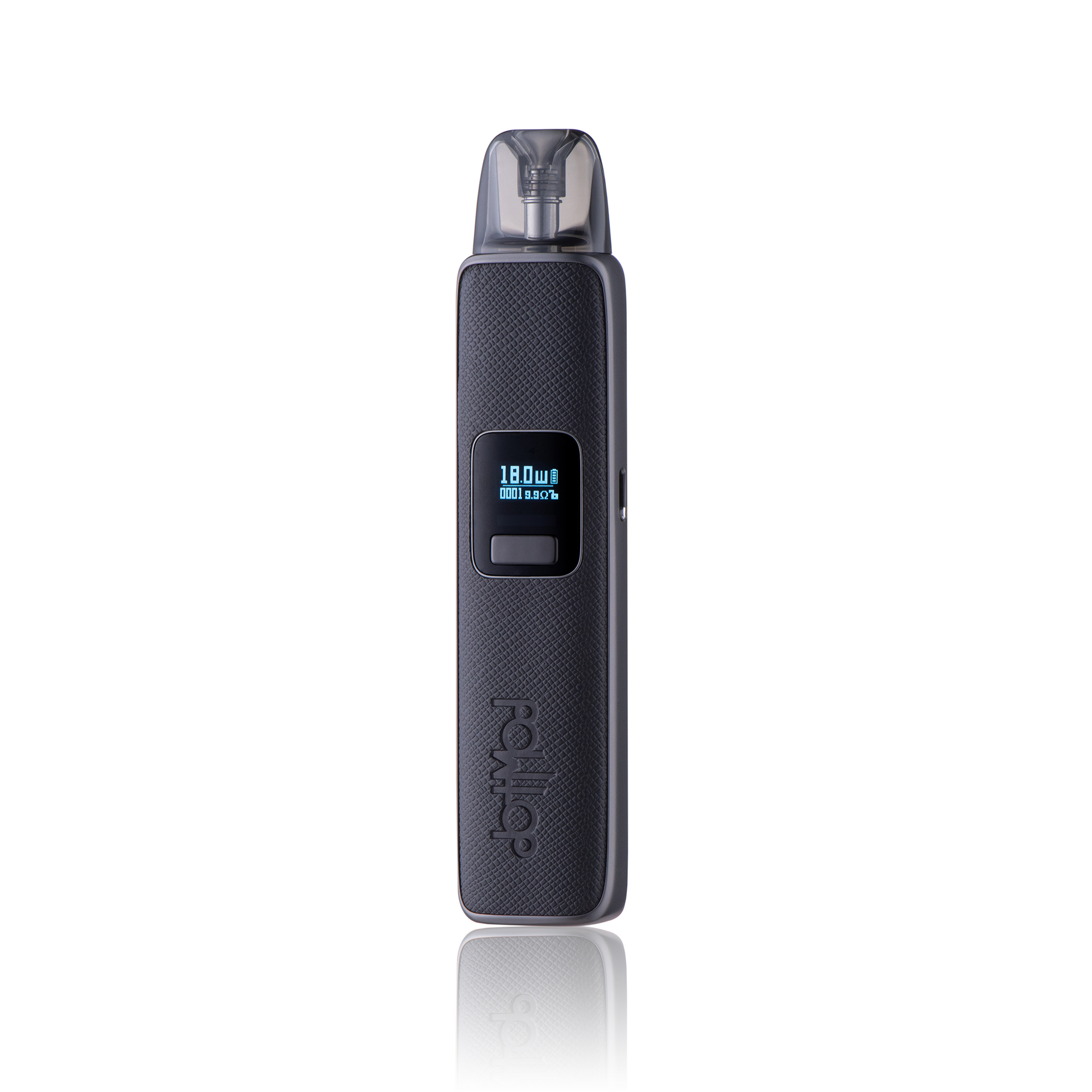 Dotmod DotPod Pro vape kit in black, featuring a sleek design with an LED display.