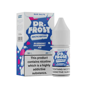 Dr Frost Arctic Blueberry Raspberry Ice Flavour 10ml Nic Salt Vape E-liquid - Perfect for Refillable Vape Kits 