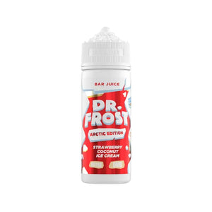 Dr Frost Arctic Strawberry Coconut Ice Cream Flavour 100ml Shortfill E-liquid perfect for Refillable Pod Vape Kits