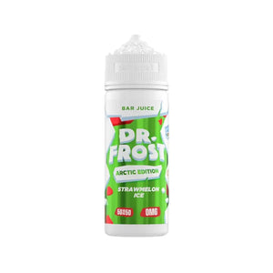 Dr Frost Arctic Strawmelon Ice Flavour 100ml Shortfill E-liquid perfect for Refillable Pod Vape Kits