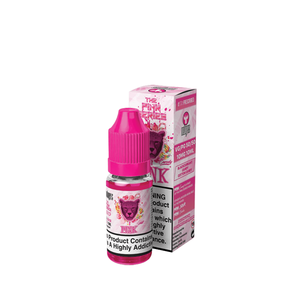 Dr Vapes Pink Series 10ml e-liquid bottle with vibrant pink packaging.