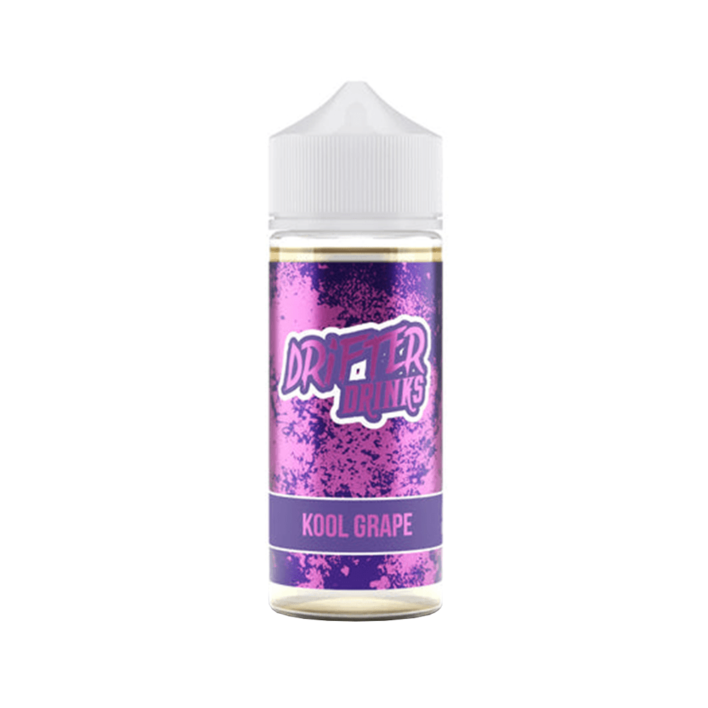 Drifter Drinks Kool Grape 100ml shortfill bottle with purple label design.