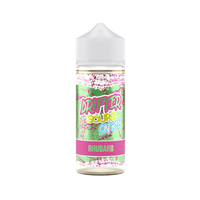 Drifter Sourz On Ice Rhubarb e-liquid bottle, 100ml shortfill with colourful label.