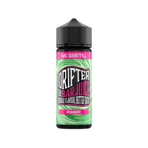 Drifter Bar Juice 100ml Shortfill Bottle in Spearmint Flavour.