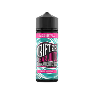 Drifter Bar Juice 100ml Shortfill Bottle in Triple Menthol Flavour.