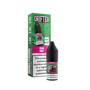 Drifter Bar Salts 10ml Nic Salt E-liquid in Fresh Mint Flavour.