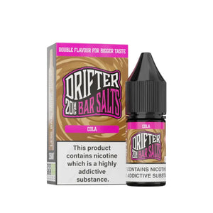 Drifter Bar Salts Cola Flavour 10ml Nic Salt E-liquid - Perfect for Refillable Vape Kits 