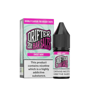 Drifter Bar Salts Sweet Mint Flavour 10ml Nic Salt E-liquid - Perfect for Refillable Vape Kits 
