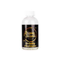 Dripping Desserts vape juice bottle, Rice Pudding & Raspberry Jam flavour, 200ml.