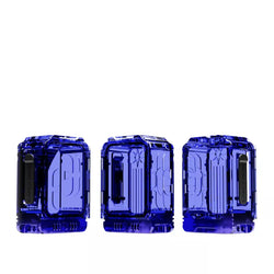 Three Early Bird Compass Boro Tanks in Clear, Pink & Amber.