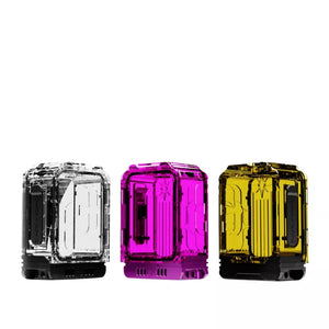 Three Early Bird Compass Boro Tanks in Clear, Pink & Amber.