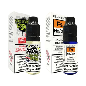 Element 10ml Nic Salt E-liquid Range perfect for Refillable Vape Kits