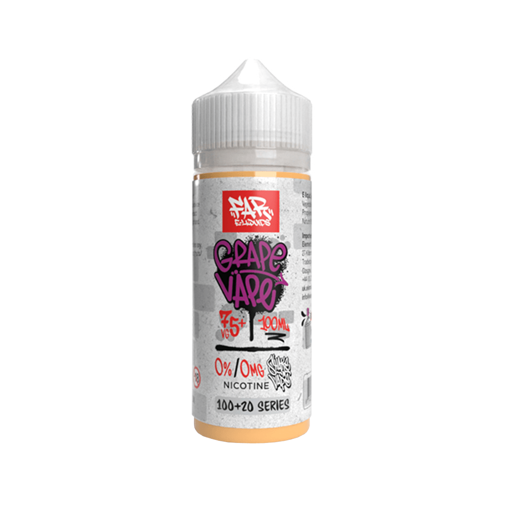 Grape Vape e-liquid by Element, 100ml shortfill bottle with graffiti-style label design.