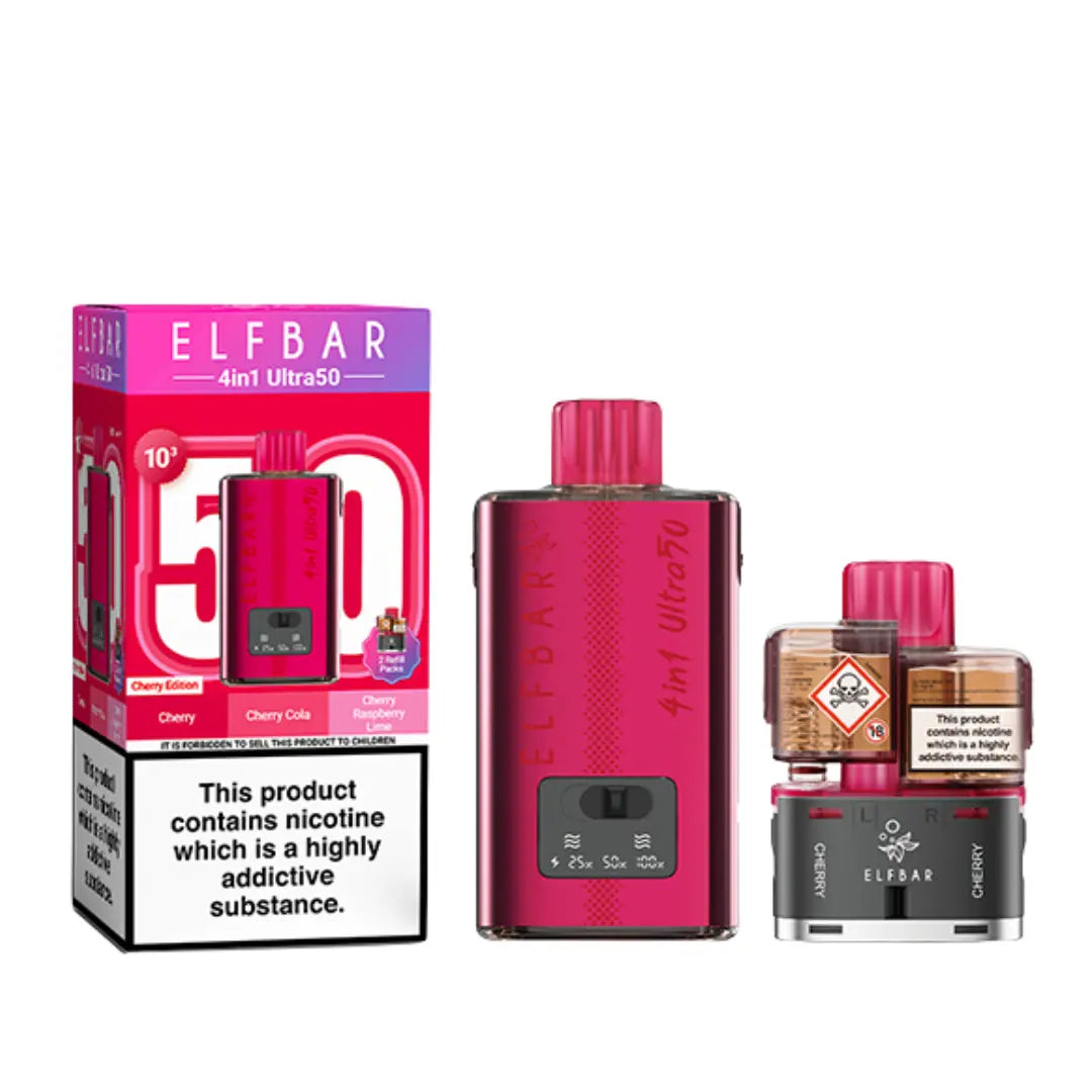 Elf Bar 4-in-1 Ultra 50 Prefilled Pod Kit | 50,000 Puffs