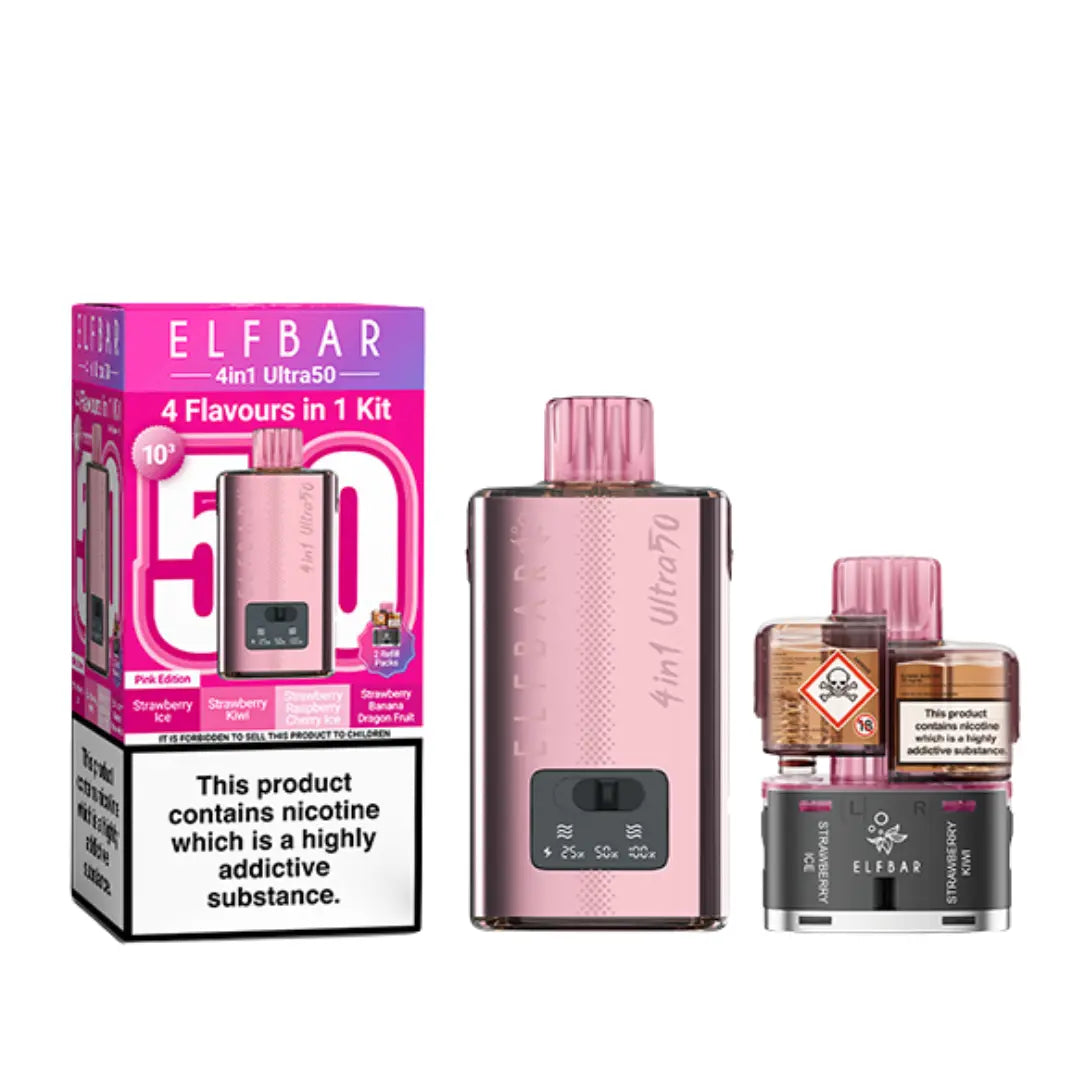 Elf Bar 4-in-1 Ultra 50 Prefilled Pod Kit | 50,000 Puffs | Ecigone