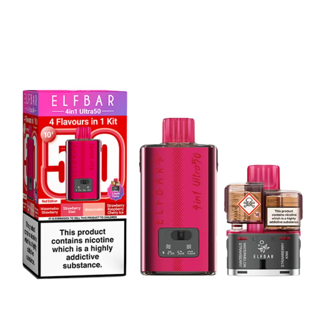 Elf Bar 4-in-1 Ultra 50 Prefilled Pod Kit | 50,000 Puffs | Ecigone Elf Bar 4-in-1 Ultra 50 Prefilled Pod Kit | 50,000 Puffs | Ecigone