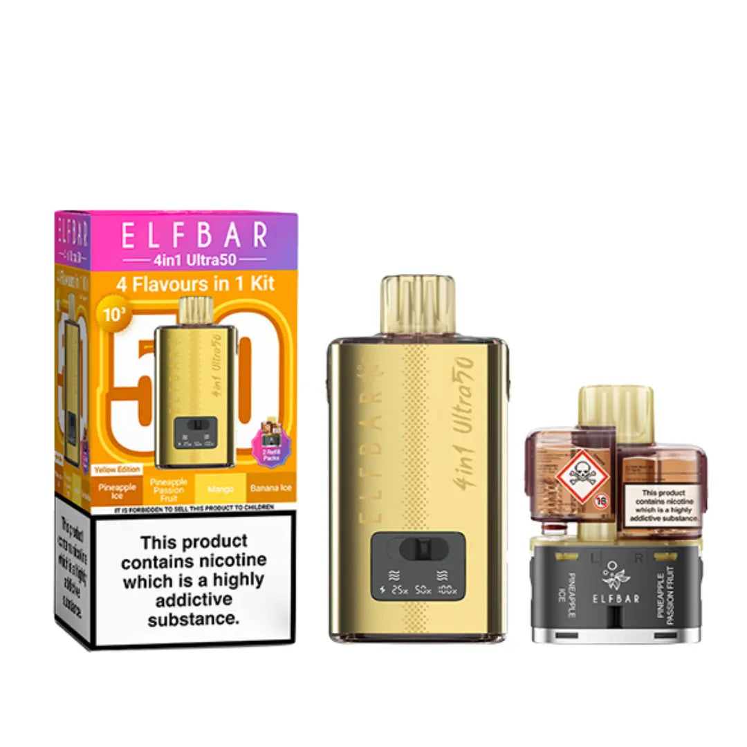 Elf Bar 4-in-1 Ultra 50 Prefilled Pod Kit | 50,000 Puffs | Ecigone Elf Bar 4-in-1 Ultra 50 Prefilled Pod Kit | 50,000 Puffs | Ecigone