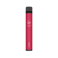 Elf Bar 600 Cherry disposable vape pen with a sleek, red design.