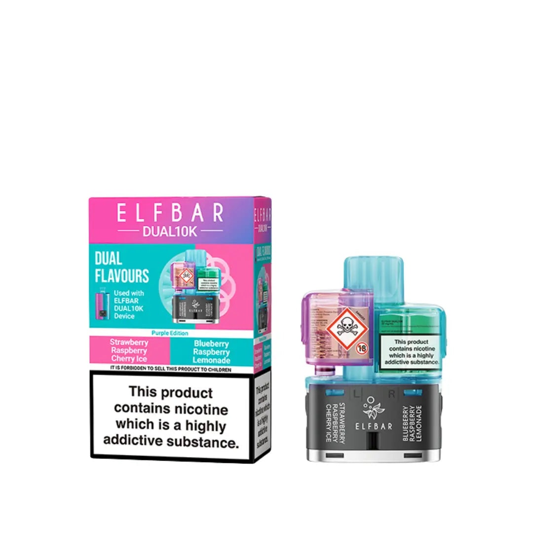 Elf Bar Dual 10K Purple Edition Pod Refill Elf Bar Dual 10K Purple Edition Pod Refill