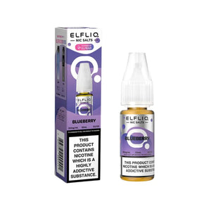 Elf Bar Elfliq Blueberry 10ml Nic Salt E-liquid - Perfect for Refillable Vape Kits