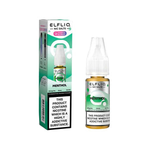 Elf Bar Elfliq Menthol 10ml Nic Salt E-liquid - Perfect for Refillable Vape Kits