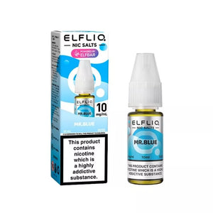 Elf Bar Elfliq mr blue 10ml Nic Salt E-liquid - Perfect for Refillable Vape Kits