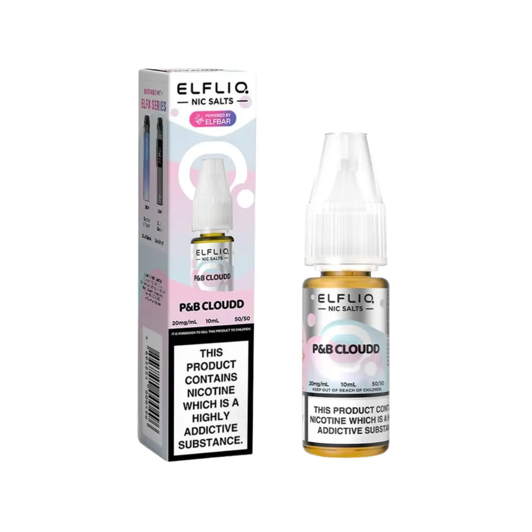 Elfliq P&B Cloudd Nic Salt E-Liquid - Cotton Candy Ice Elfliq P&B Cloudd Nic Salt E-Liquid - Cotton Candy Ice