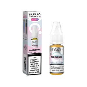 Elf Bar Elfliq P&B Cloud 10ml Nic Salt E-liquid - Perfect for Refillable Vape Kits