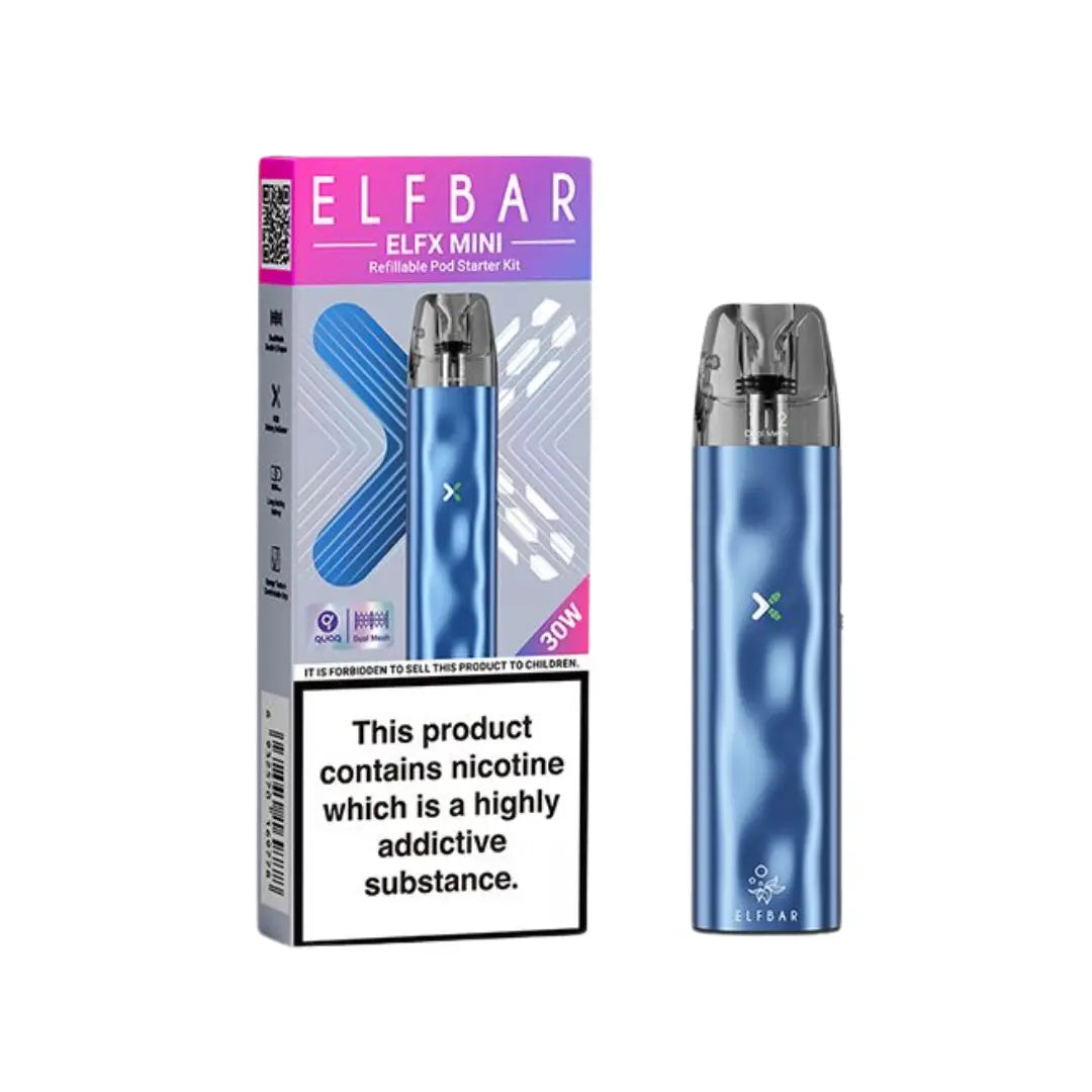 Elf Bar ELFX Mini Pod Vape Kit | 1000mAh | QUAQ Mesh Coils Elf Bar ELFX Mini Pod Vape Kit | 1000mAh | QUAQ Mesh Coils