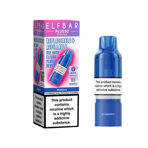 Elf Bar Plus 50 Blueberry Flavour Refill Pod for the Elf Bar Plus 50 Vape Kit