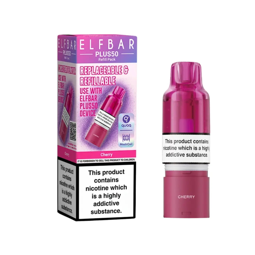 Elf Bar Plus Cherry Refill Pod | Ecigone Elf Bar Plus Cherry Refill Pod | Ecigone